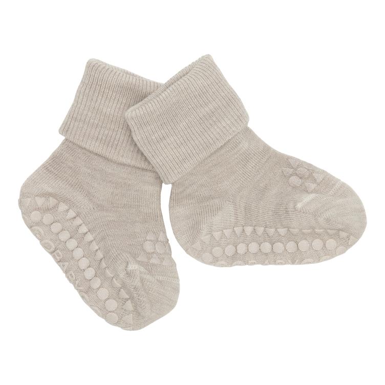 Oeko-Tex Wolle Anti-Rutsch Socken, beige