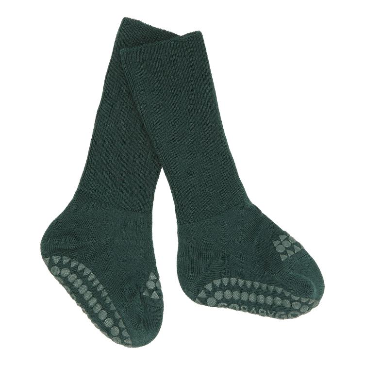 Oeko-Tex Wolle Anti-Rutsch Socken, grün - 0