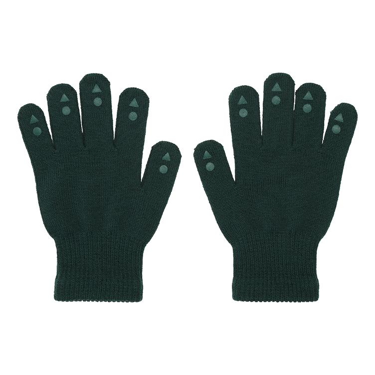 Oeko-Tex Wolle Grip Handschuhe, grün