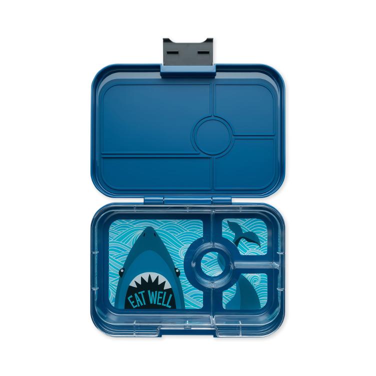 Znüni Lunchbox Blue Shark Tray