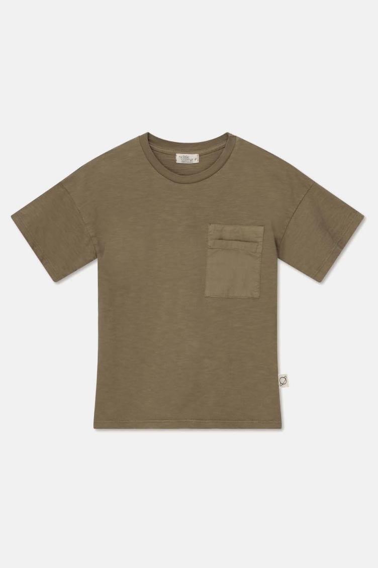 T-Shirt mit Brusttasche Gr. 110/116